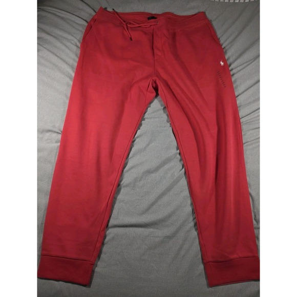 NWOT Polo Ralph Lauren Double Knit Jogger Pants Mens Tall 4XLT‎ Red - Picture 1 of 9